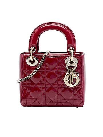 Dior Mini Patent Cannage Lady Dior (view 1)