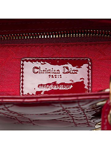 Dior Mini Patent Cannage Lady Dior (view 2)