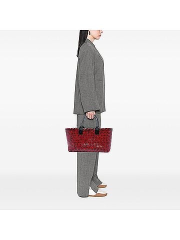 Bottega Veneta Limited Edition Medium Brushed Calfskin Intreccio Cabat Tote (view 2)