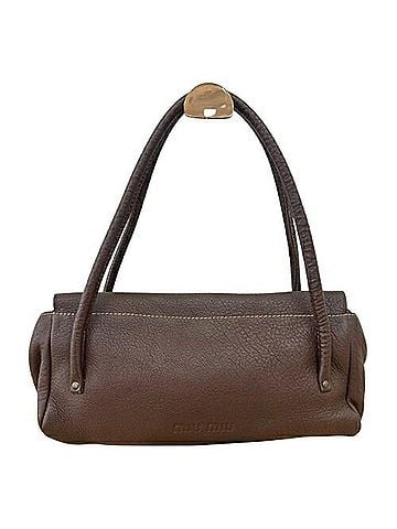 Miu Miu Miu Miu Miu Witch Shoulder Bag, Leather, Brown, RR0330, Women's (view 2)