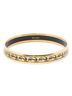 Hermes Leather Goods Gold Toned Enamel Bangle PM One size - photo 3