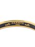 Hermes Leather Goods Gold Toned Enamel Bangle PM One size - photo 4