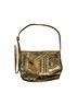 Sharif Gold Brown Leather Messenger One size - photo 1