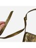 Sharif Gold Brown Leather Messenger One size - photo 5