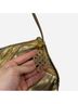 Sharif Gold Brown Leather Messenger One size - photo 4