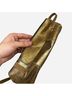 Sharif Gold Brown Leather Messenger One size - photo 3