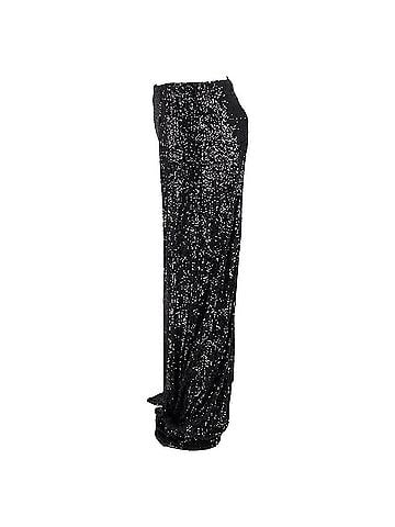 Tom Ford Tom Ford Sequinned Wide-leg Trousers In Black Polyester (view 2)