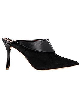 Malone Souliers Malone Souliers Pointed-Toe Heeled Mules in Black Suede and Leather (view 1)
