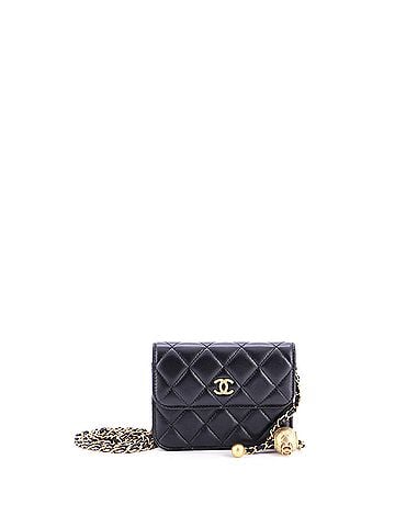 Chanel Pearl Crush Flap Clutch with Chain Quilted Lambskin Mini (view 1)