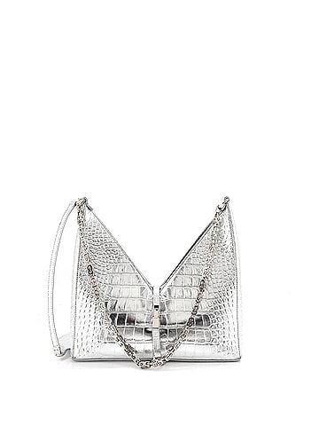 Givenchy Cut Out Shoulder Bag Crocodile Embossed Leather Small (view 1)