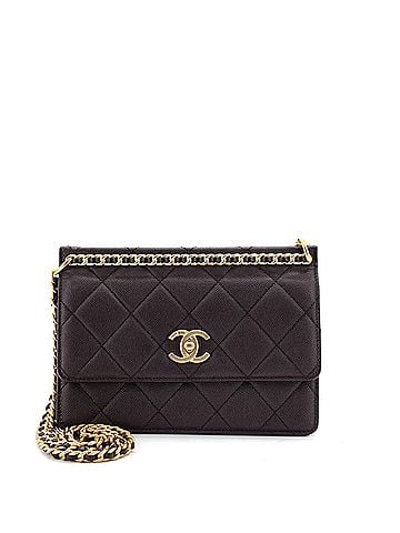 Chanel Chain Frame Flap Bag Quilted Caviar Small (view 1)