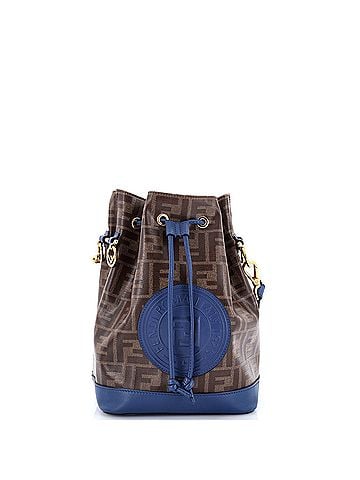 Fendi Mon Tresor Bucket Bag Zucca Coated Canvas Small (view 1)
