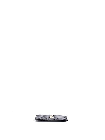 Saint Laurent Monogram Fragments Zip Card Holder Matelasse Chevron Leather (view 2)