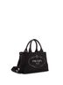 Prada 100% Canvas Plain Black Canapa Tote Canvas Mini One size - photo 3