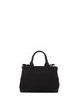 Prada 100% Canvas Plain Black Canapa Tote Canvas Mini One size - photo 4