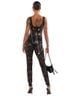 Akira Floral Black Jumpsuit Size XL - photo 2