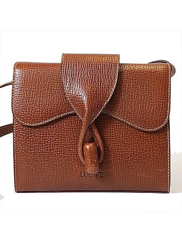 Loewe LOEWE shoulder bag, leather, brown, women's bag. (view 2)
