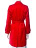 Coach 100% Acetate Color Block Orange Trenchcoat Size XS - photo 2