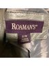 Roaman's 100% Faux Leather Damask Gray Leather Jacket Size 32 - photo 3
