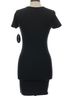 Von Dutch Solid Black White Active Dress Size L - photo 3