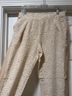 Gold Hawk 100% Silk Print Tan Ivory Silk Pants Size M - photo 10