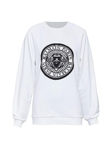 Balmain Balmain cotton coin logo sweatshirt (view 1)
