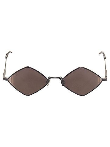 Saint Laurent Saint Laurent Lisa metal rhombus diamond shaped sunglasses (view 1)