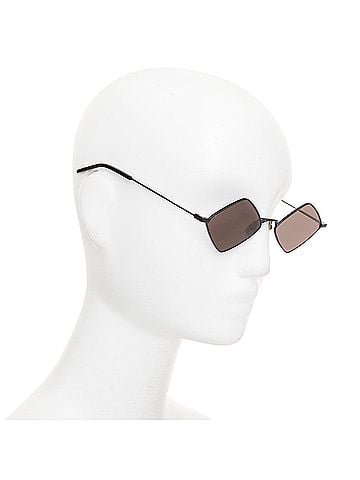 Saint Laurent Saint Laurent Lisa metal rhombus diamond shaped sunglasses (view 2)