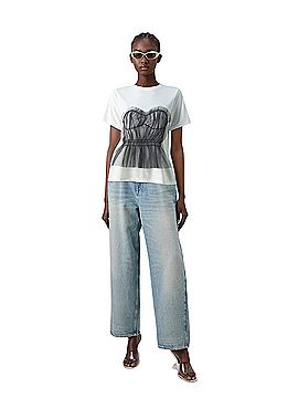 Noisy May Corsage Top Short Sleeve Top (view 1)