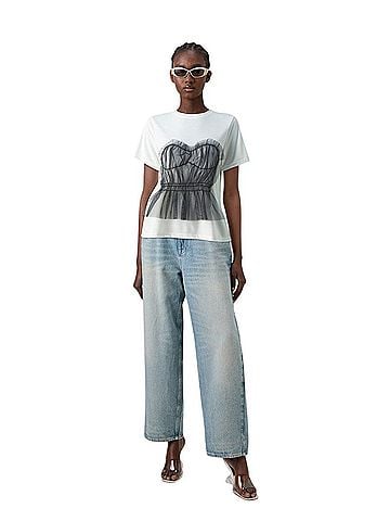 Noisy May Corsage Top Short Sleeve Top (view 1)