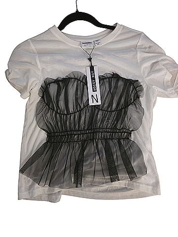 Noisy May Corsage Top Short Sleeve Top (view 2)