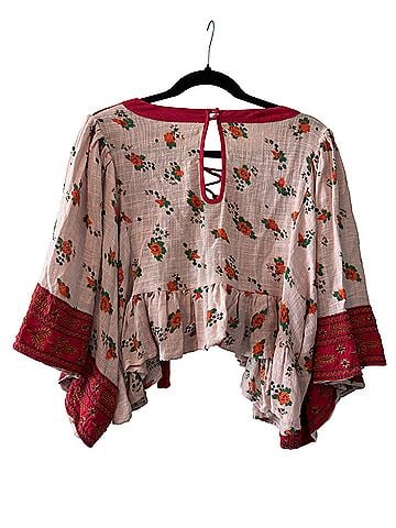 Free People Kissed By The Sun Short Sleeve Blouse (view 2)