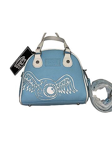 Von Dutch Sky Blue Logo Satchel (view 1)