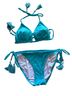 Venus Floral Teal Two Piece Swimsuit Size S - photo 1