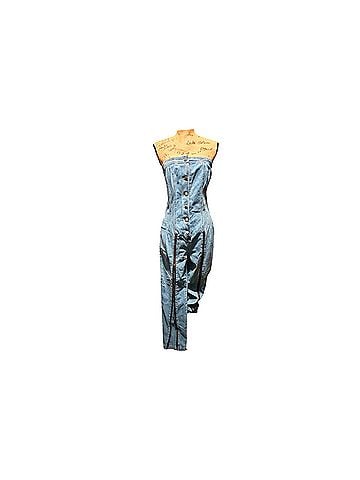 Athena Athina Strappless Blue Denim Jumpsuit (view 1)