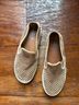 Tory Burch 100% Suede Checkered-gingham Graphic Tan Flats Size 6 - photo 3
