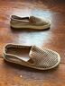 Tory Burch 100% Suede Checkered-gingham Graphic Tan Flats Size 6 - photo 6