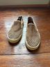 Tory Burch 100% Suede Checkered-gingham Graphic Tan Flats Size 6 - photo 4
