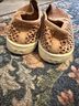 Tory Burch 100% Suede Checkered-gingham Graphic Tan Flats Size 6 - photo 8