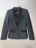 Elizabeth and James 100% Polyester 63% Viscose 5% Cotton 3% Elastane Floral Green Black Blazer Size 0 - photo 10