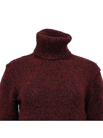 Burberry Burberry Brit Turtleneck Sweater in Red Wool (view 2)