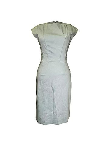 HUGO BOSS Hugo Boss Red Label Midi Dress in Light Blue Cotton (view 1)