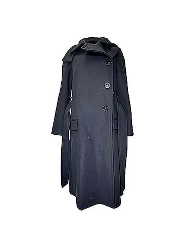 Stella McCartney Stella McCartney Double-Breasted Trench Coat in Navy Blue Wool (view 1)
