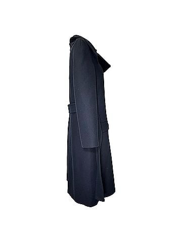 Stella McCartney Stella McCartney Double-Breasted Trench Coat in Navy Blue Wool (view 2)