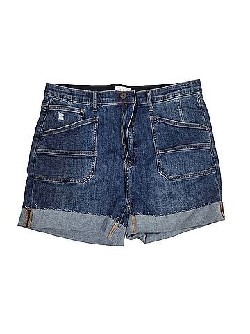 Sage Denim Shorts (view 1)