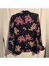 Cynthia Rowley 100% Rayon 100% Polyester Floral Blue Pink Blazer Size S - photo 4