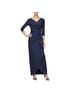 Alex Evenings 95% Polyester 5% Spandex 100% Polyester Solid Blue Cocktail Dress Size 6 (petite) - photo 1