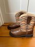 Ariat 100% Leather Aztec Or Tribal Print Brown Multi Color Boots Size 10 - photo 10