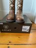Ariat 100% Leather Aztec Or Tribal Print Brown Multi Color Boots Size 10 - photo 3