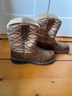 Ariat 100% Leather Aztec Or Tribal Print Brown Multi Color Boots Size 10 - photo 5
